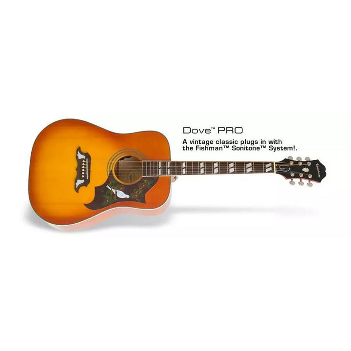 Epiphone Dove Studio Acoustic Electric - Violin Burst