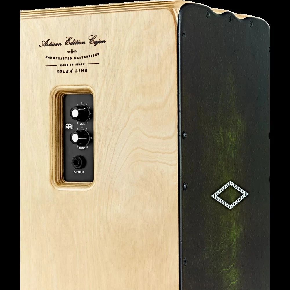 Meinl Artisan Edition Solea Line Cajon with Pickup - Dark Olive Burst