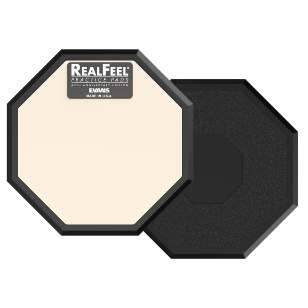 Evans RF6G-40TH RealFeel 6" Practice Pad 40th Anniversary (Black/Tan)