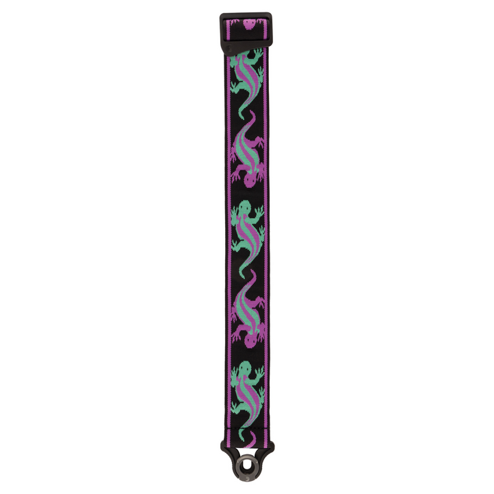D'Addario 50BALPW01 Auto Lock Vintage D'Addario Lizards - Green/Purple