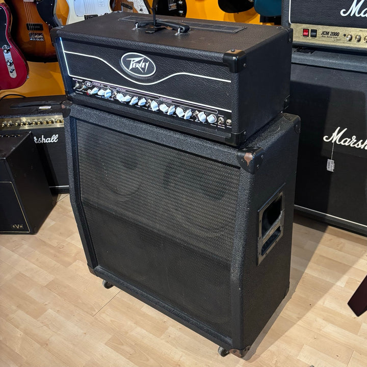 Peavey - USA Butcher 50-100 Watt Head & 90's VTM Butcher 412 w/ Foot Controller & 25' MIDI Cable - USED