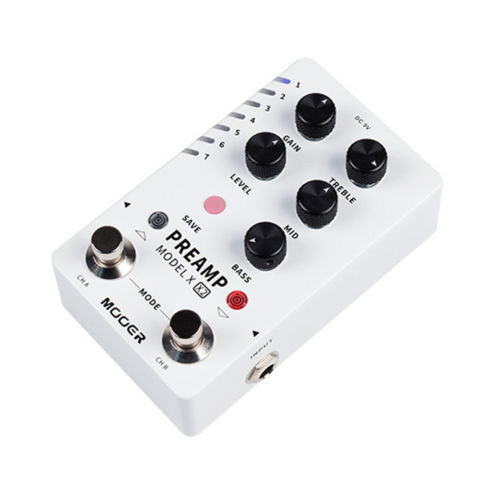 Mooer M725 Preamp Model X2 Digital Effects Pedal