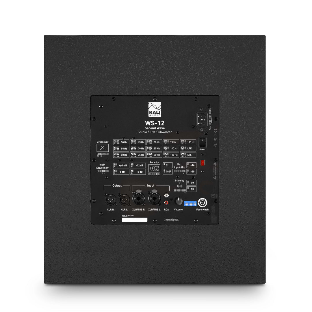 Kali Audio WS12V2 Studio/Live Multi-Purpose Sealed 1000w Powered Subwoofer V2