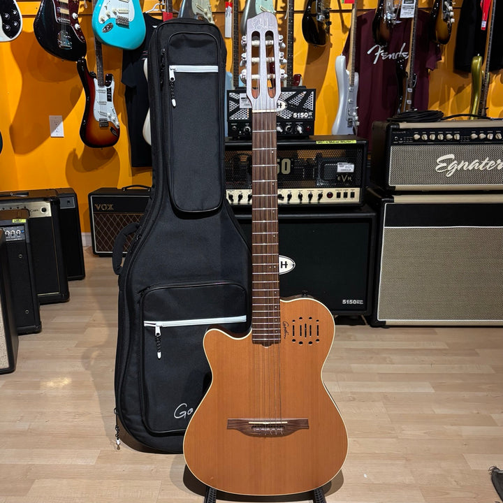 Godin - LEFTY Multiac Encore Nylon w/ DLX Godin Bag (Natural Cedar-2022) - USED