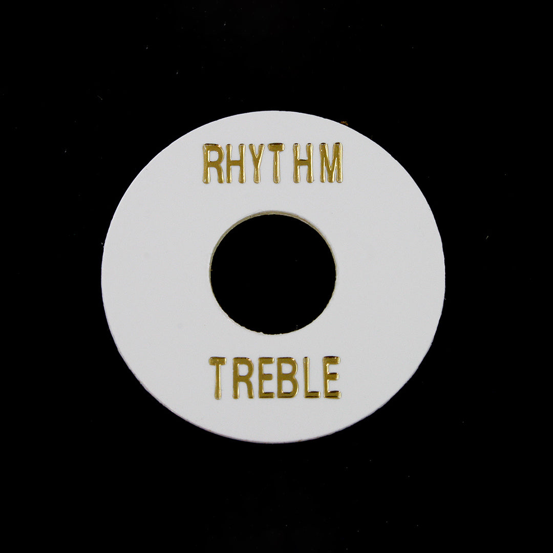 Allparts AP-0663 Rhythm and Treble Switch Ring White plastic