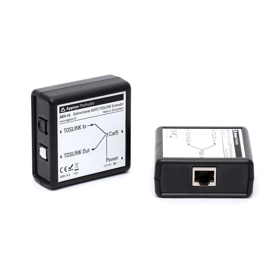 Appsys Pro Audio ADX-16 Bidirectional ADAT/TOSLINK Extender Kit