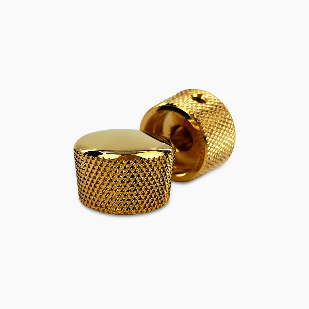 Allparts MK-0120 Metal Cupcake Knob Set Gold