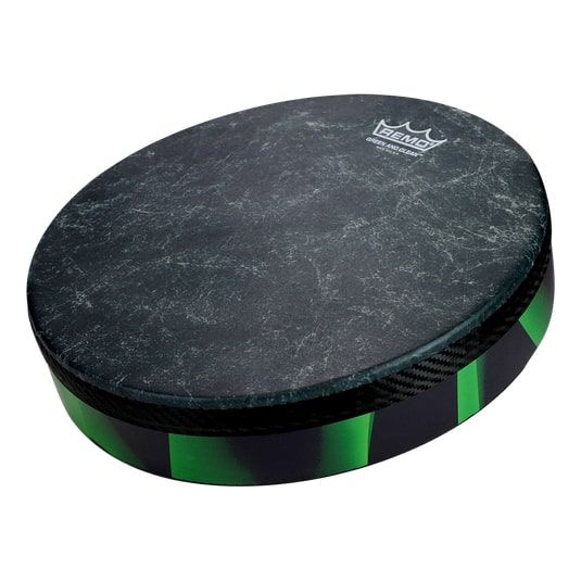 Remo HD-8612-41 Frame Drum,  Green And Clean, Skyndeep, 12" Diameter, 2" Depth