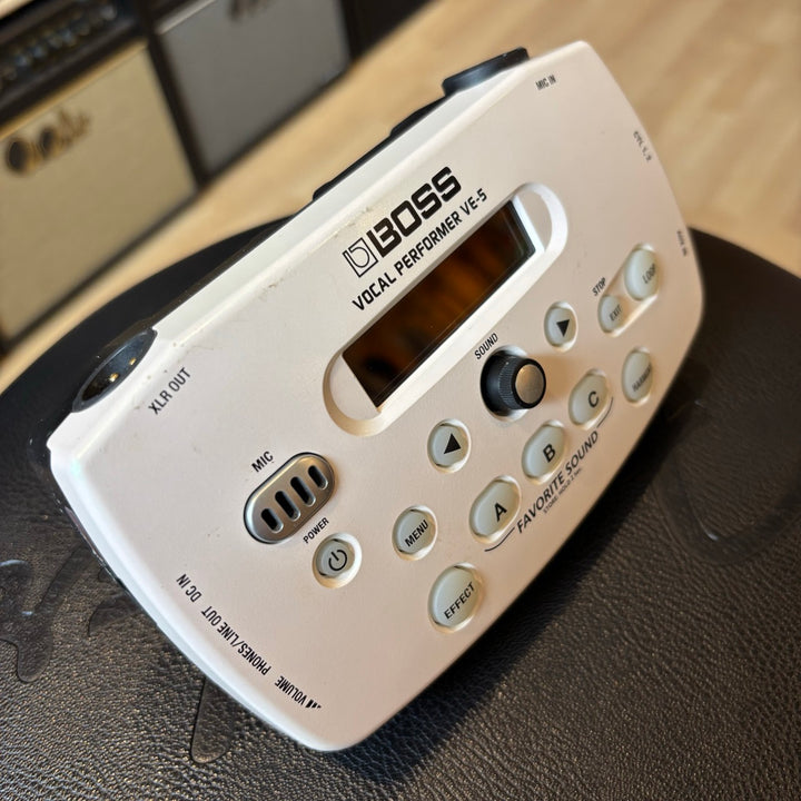 Boss - VE5 Vocal Performer Compact Voice Processor & Looper ( White-No Box ) - USED