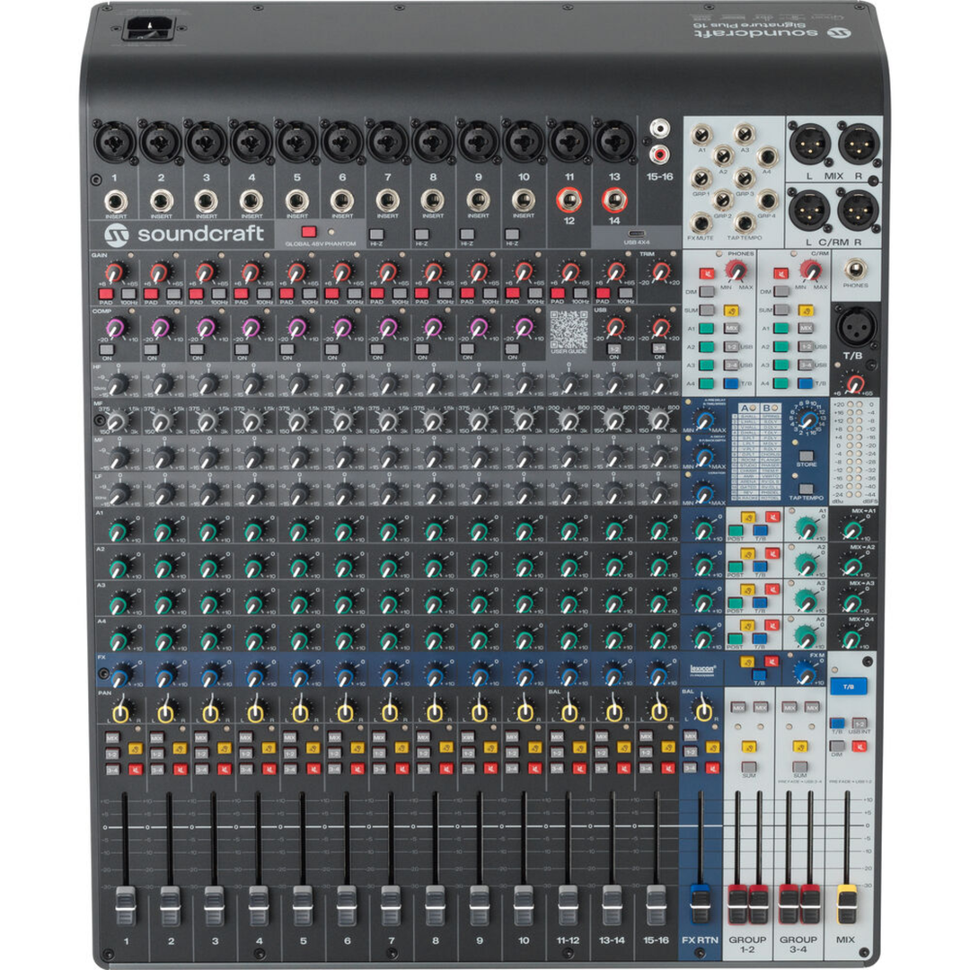Soundcraft Signature Plus 16 16-Channel Analog Mixer with Lexicon Effects