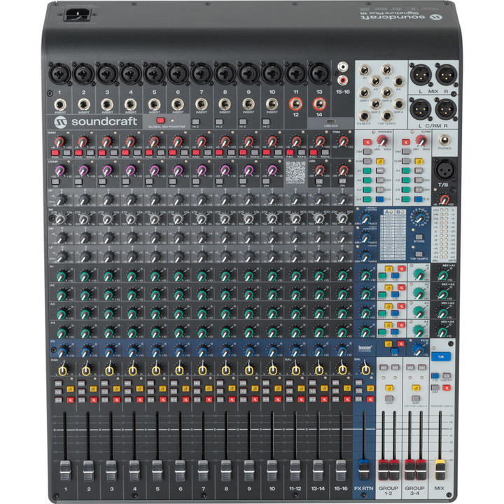 Soundcraft Signature Plus 16 16-Channel Analog Mixer with Lexicon Effects