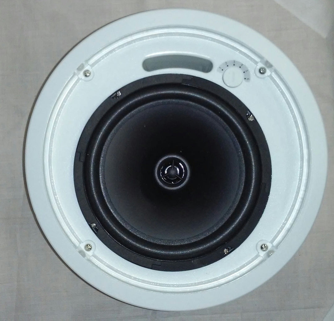 Tortech 30 Watt / 70 Volt Full Range Ceiling-Wall Flush Mount Speaker with Back Box