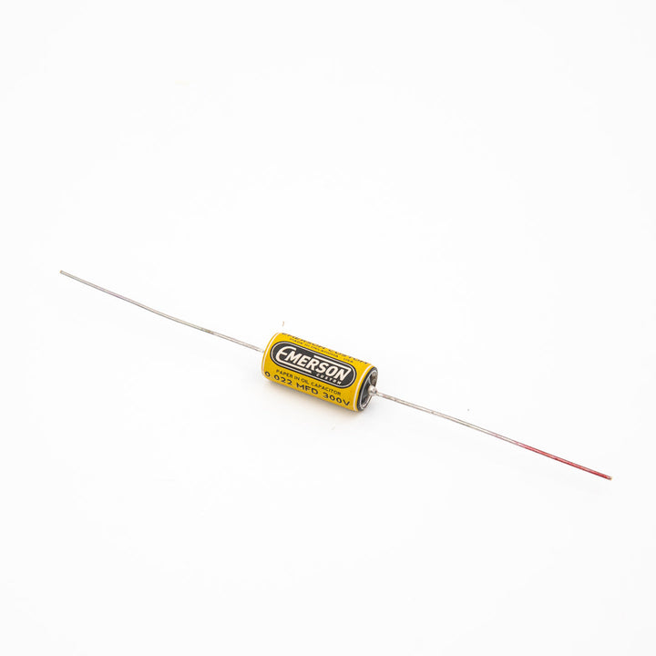 Allparts EP-4401-B00  Emerson Custom Paper-in-Oil Capacitors - 0.022uf, Yellow & Cream - 20 pack
