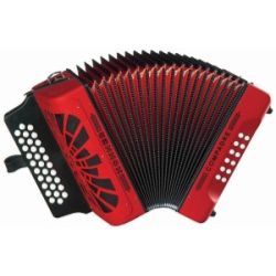 Hohner COFR Compadre FBbEb Accordion - Red