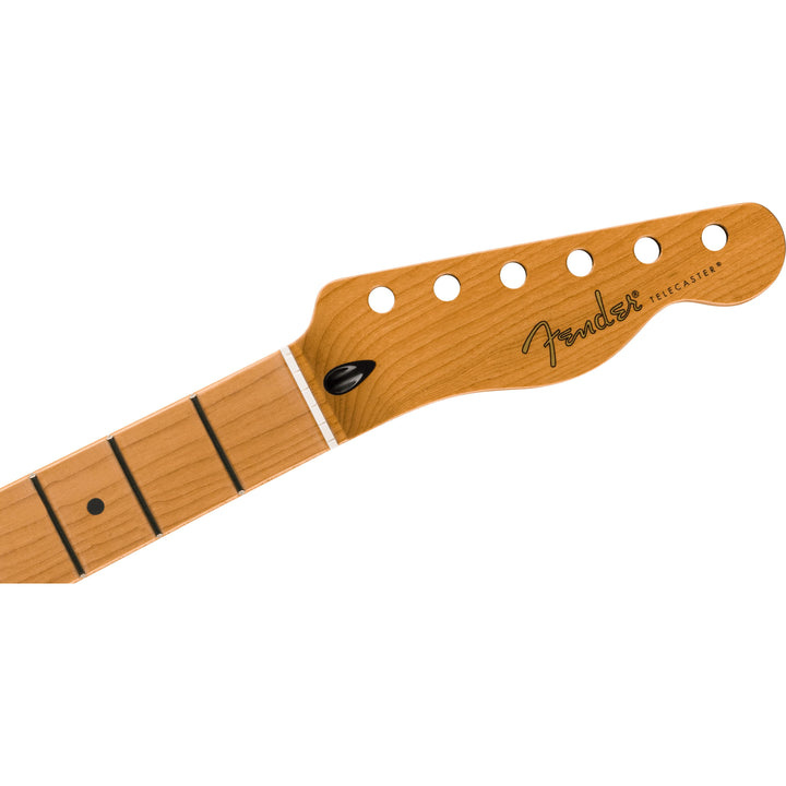 Fender Satin Roasted Maple Telecaster® Neck, 22 Jumbo Frets, 12", Maple, Flat Oval Shape