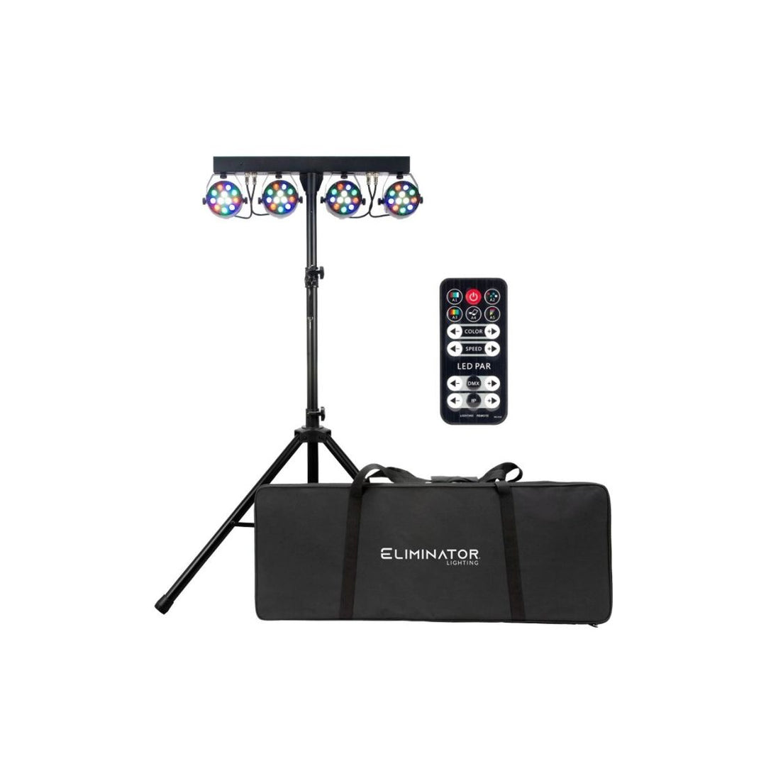 Eliminator Lighting Mini Par Bar Portable LED Lighting System