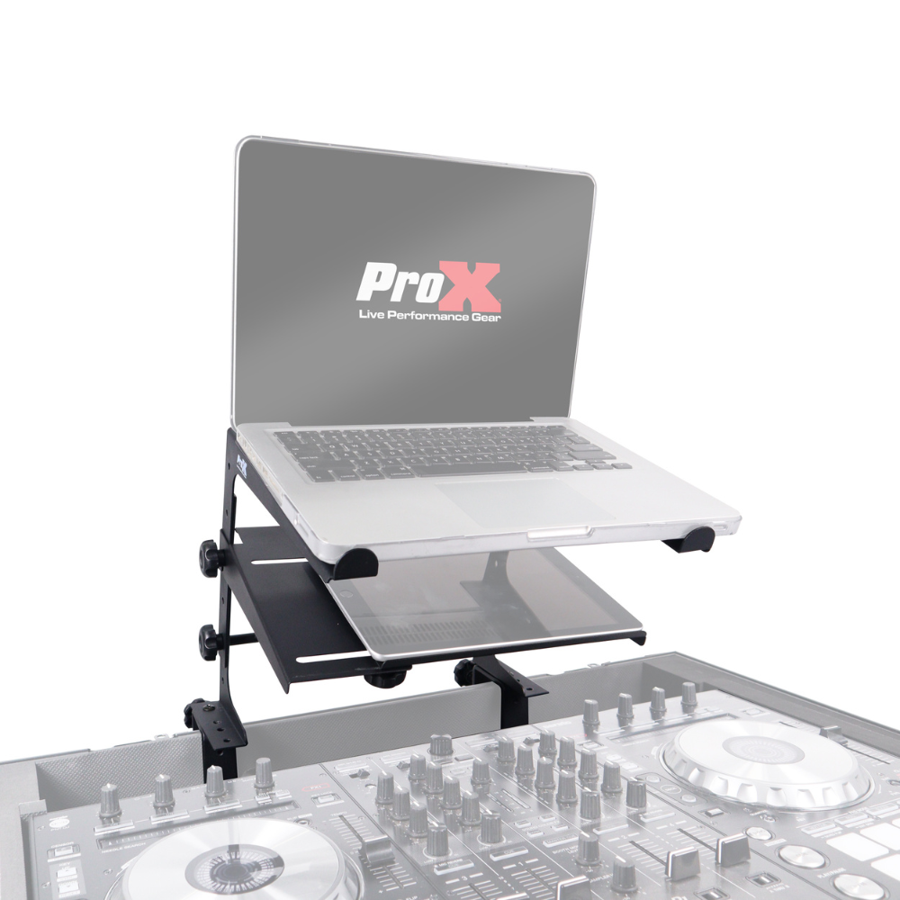 ProX T-ULPS200 Portable Laptop Stand with Adjustable Shelf - Black