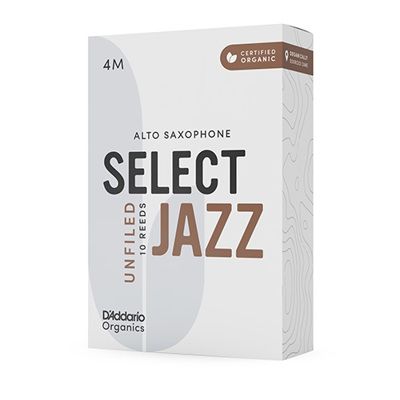 D'Addario Woodwinds ORRS10ASX4M Select Jazz, Alto Saxophone - Unfiled, 4M, Box Of 10