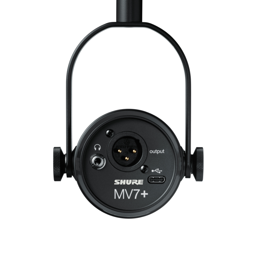 Shure MV7+ USB Microphone - Black