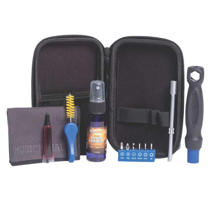 MusicNomad MN286 Pedal Care Kit for Guitar & Bass – 12 pc/Kit