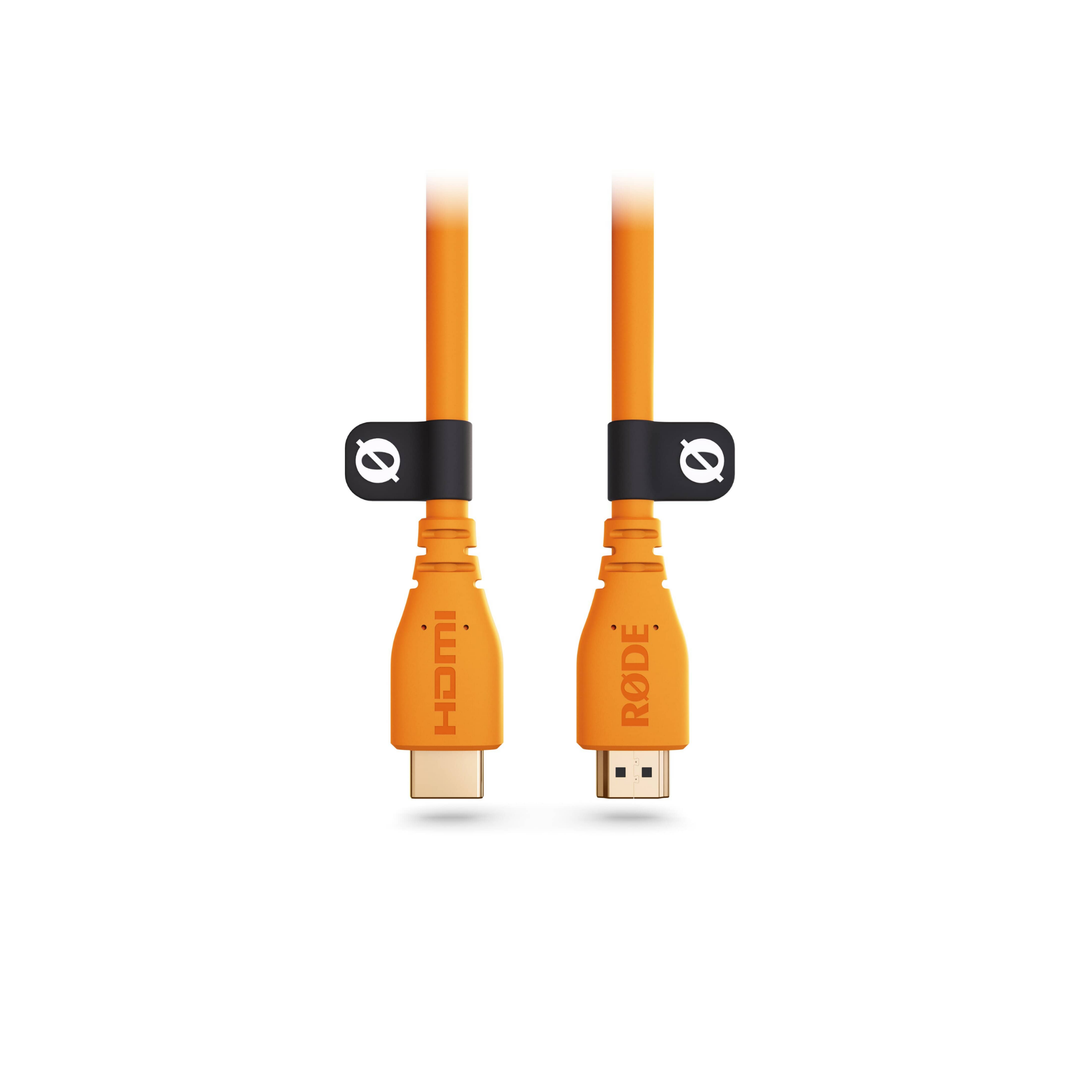 Rode HDMICABLE3M-O 3M - 2.0 HDMI Cable, (dia 6mm) - Orange