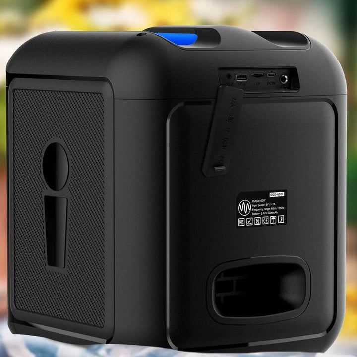 Gemini GGO-650L Portable Bluetooth Karaoke Speaker with LED Party Lighting