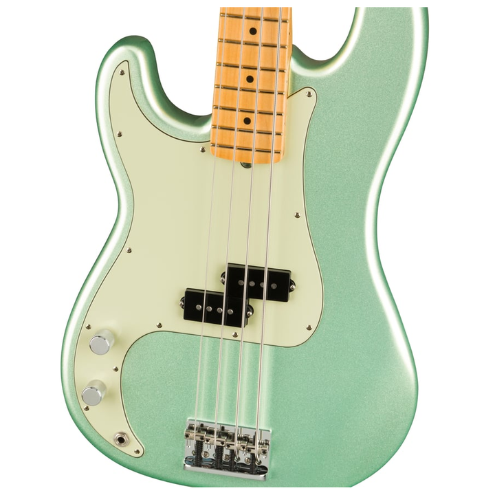 Fender American Professional II Precision Bass (Mystic Surf Green) Left-Handed, Electric Guitar