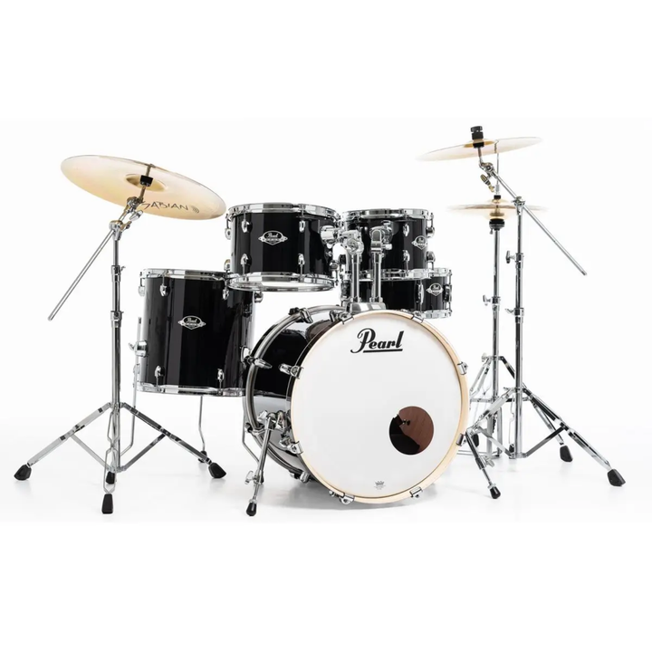 Pearl EXX725FPC31 Export Series 5-Piece Drumkit - Jet Black (NO hardware, cymbals, throne)