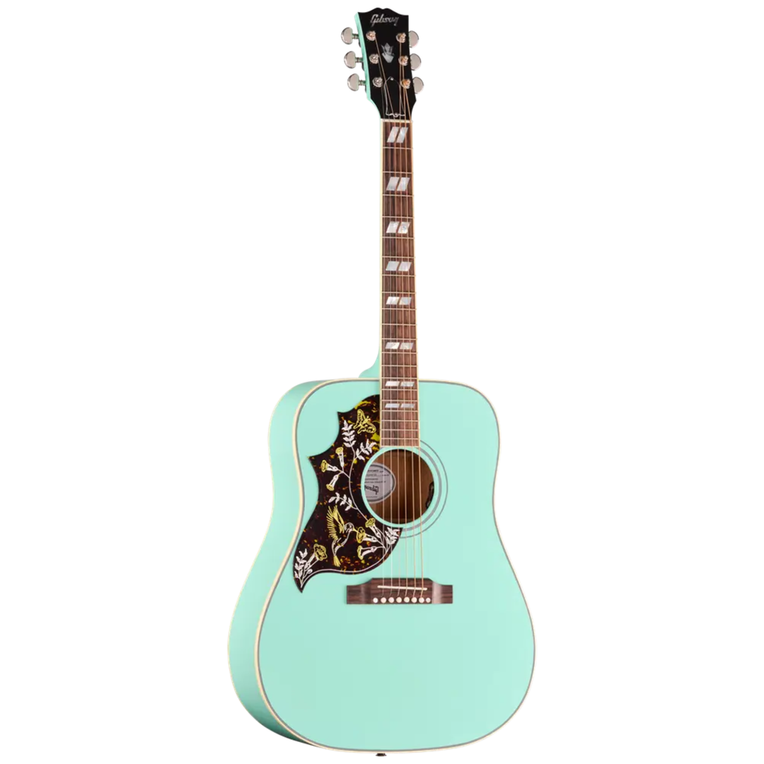 Gibson Hummingbird Standard Acoustic/Electric Guitar with Hardshell Case - Southwestern Turquoise (Left Handed)