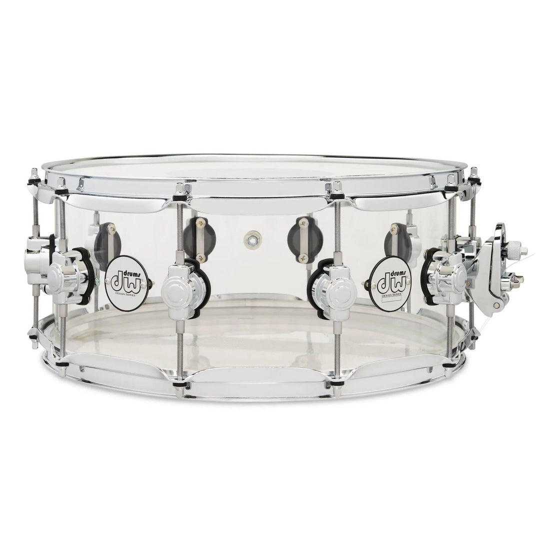 DW Design Series Acrylic Snare Drum - 6 inches x 14 inches, Clear