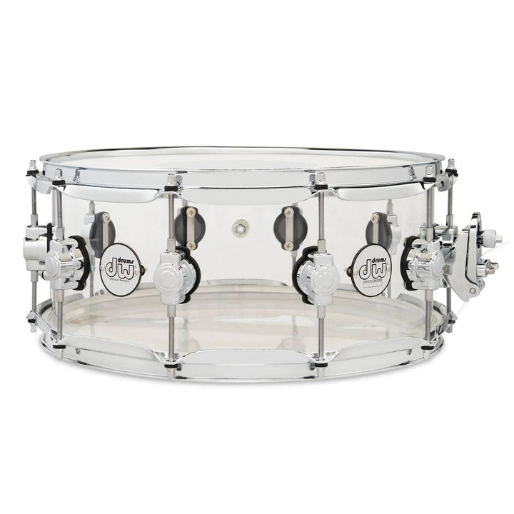 DW Design Series Acrylic Snare Drum - 6 inches x 14 inches, Clear