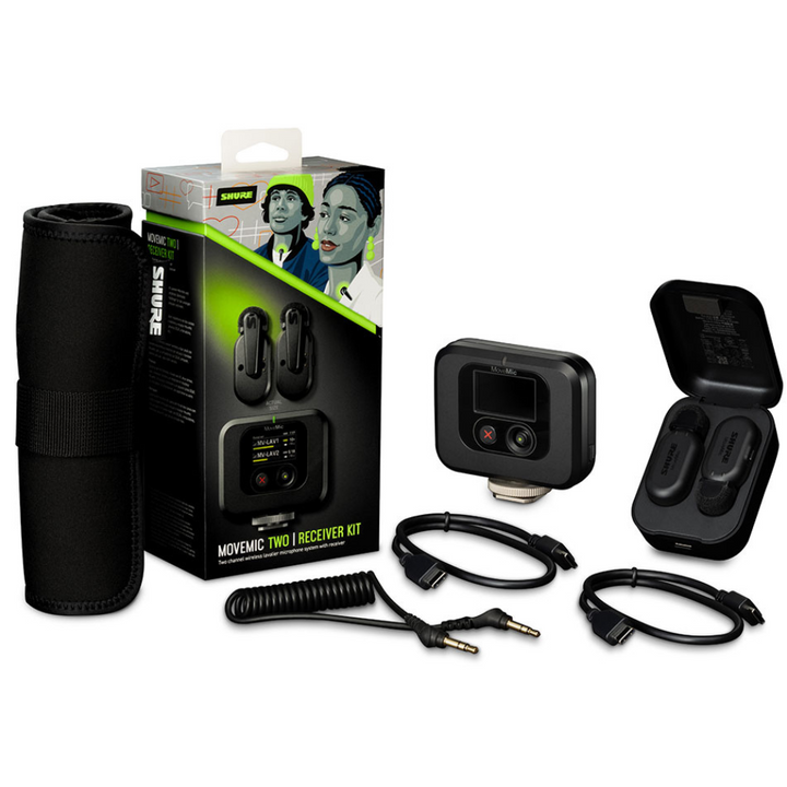 Shure MOVEMIC Two-Channel Wireless Lavalier Microphone System With Receiver