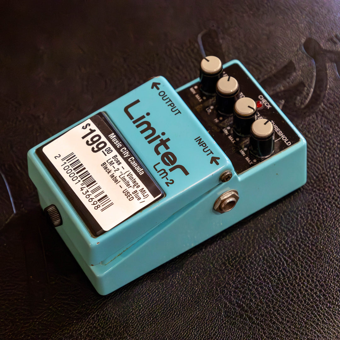 Boss - Vintage MIJ LM-2 Limiter-  Blue / Black label (1987) - USED