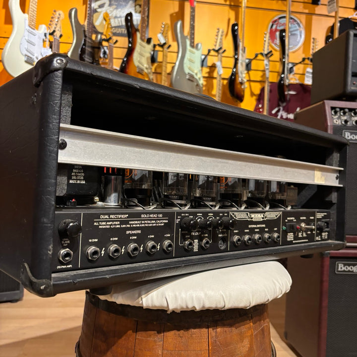 Mesa Boogie - Dual Rectifier SOLO-  100 Watt - 3 Channel Tube Head (Diamond Plate) - USED