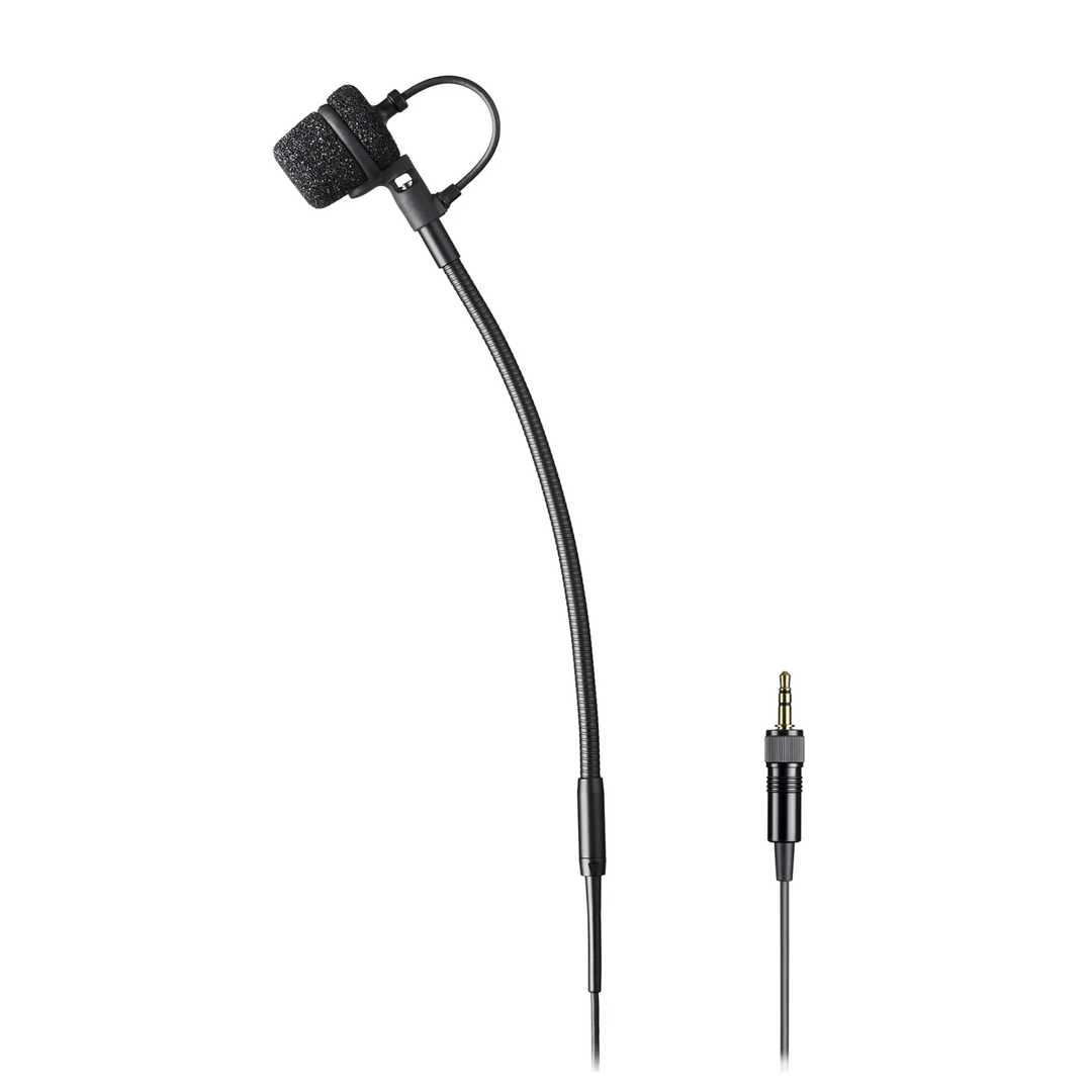 Audio-Technica ATM355VFCLM3 Clip-On Cardioid Condenser Instrument Microphone for Wireless (Sennheiser 3.5mm Connector)