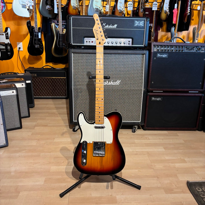 Dillon - LEFTY Tele Custom Copy-  Sunburst/ Maple ( No Case Or Bag) - USED