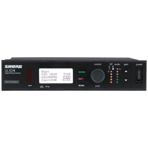 Shure ULXD4-H50 Digital Wireless Receiver Frequency H50