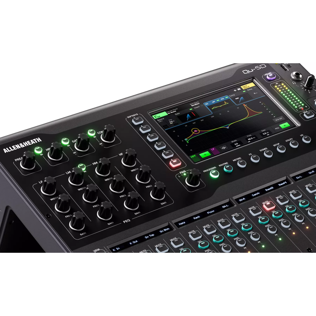Allen & Heath Qu-5D 36-Channel / 12-Bus Digital Mixer with 16+1 Motorized Faders