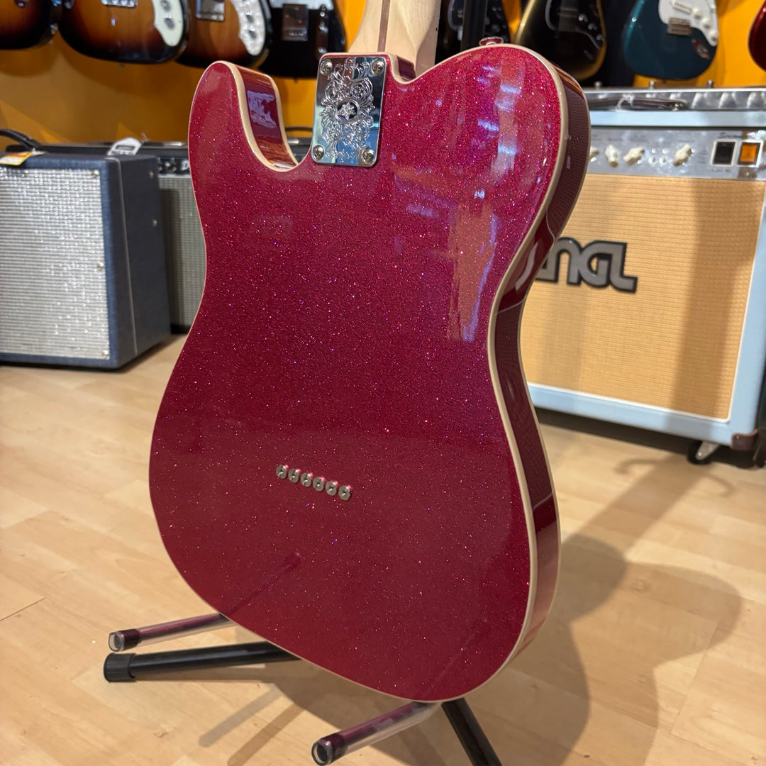 London Guitars  "Repair Shop Custom Tele Thinline Build" w/ V-Trem System - Metallic Purple - NEW