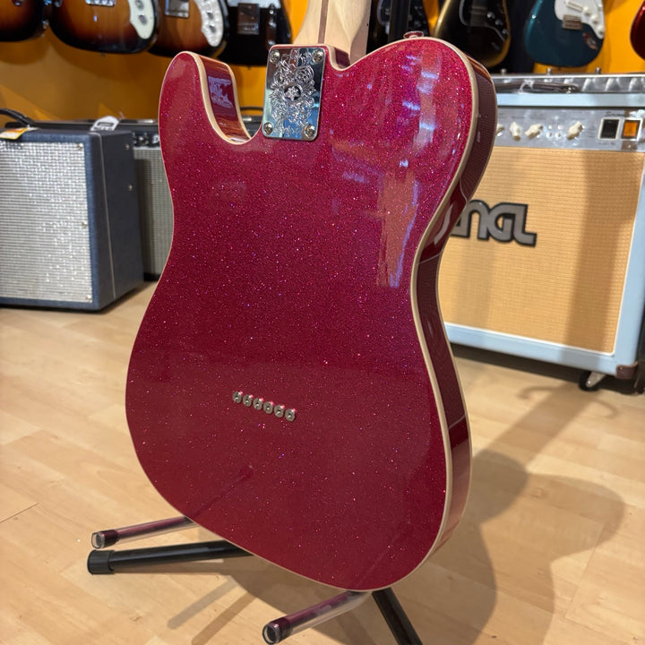 London Guitars  "Repair Shop Custom Tele Thinline Build" w/ V-Trem System - Metallic Purple - NEW