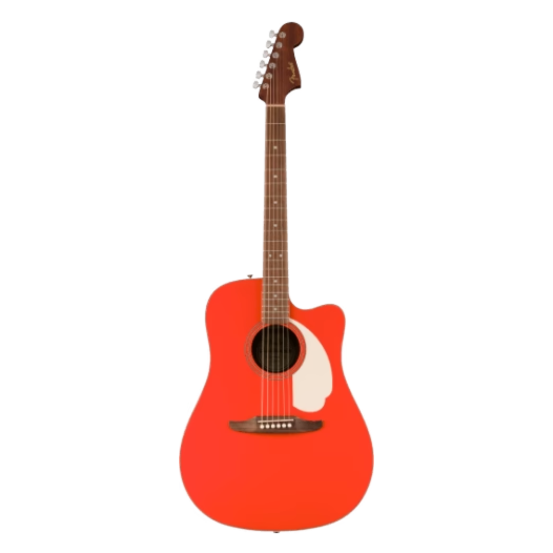 Fender California Standard Redondo™ CE Spruce Top  Ivory Pickguard  (Fiesta Red)