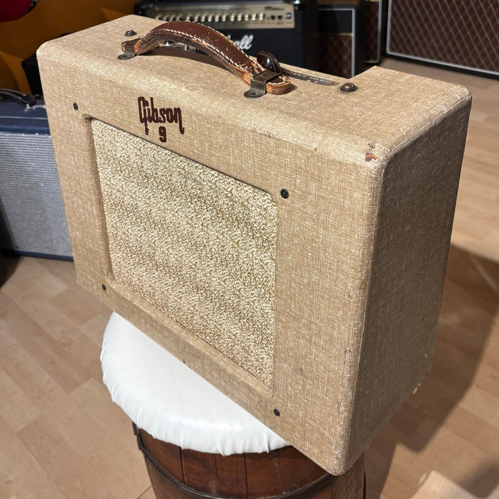 Vintage 1955 Gibson GA-9 Blonde Tube Combo w/ Original Jensen 10" Speaker - USED