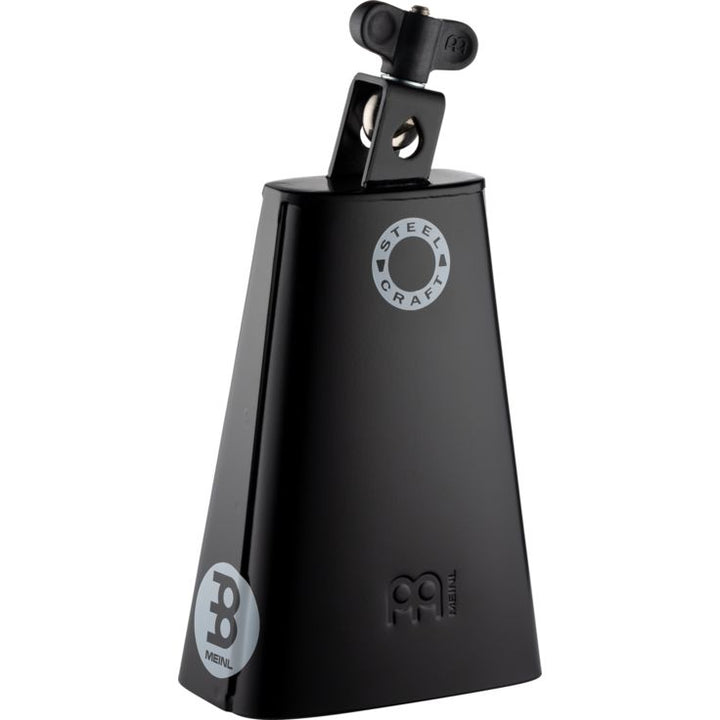 Meinl Percussion 7" Steel Craft Line Cowbell Black powder coated steel Classic Rock Cowbell Big Mouth Low pitch