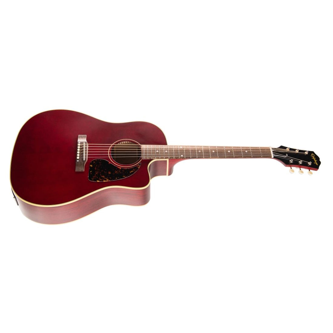 Epiphone Inspired by Gibson J-45 Acoustic/Electric Guitar - Aged Wine Red