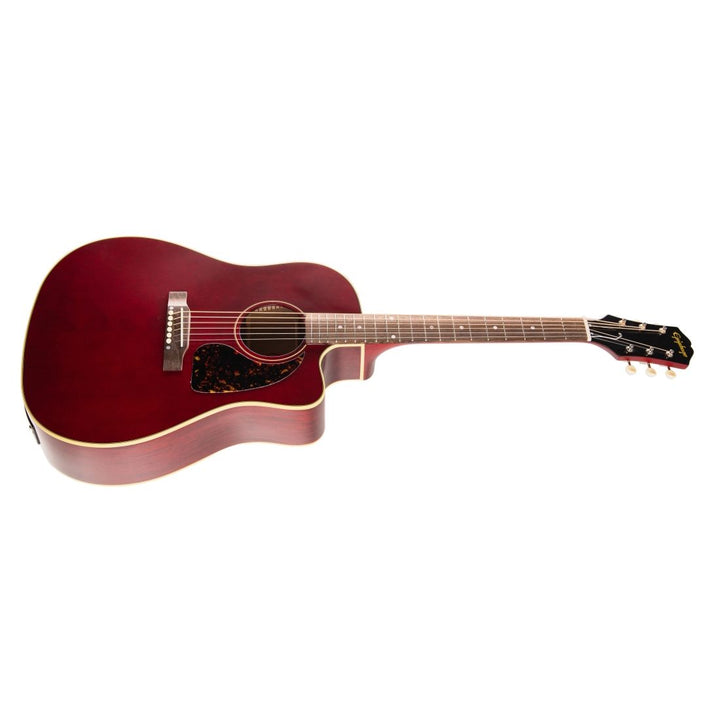 Epiphone Inspired by Gibson J-45 Acoustic/Electric Guitar - Aged Wine Red