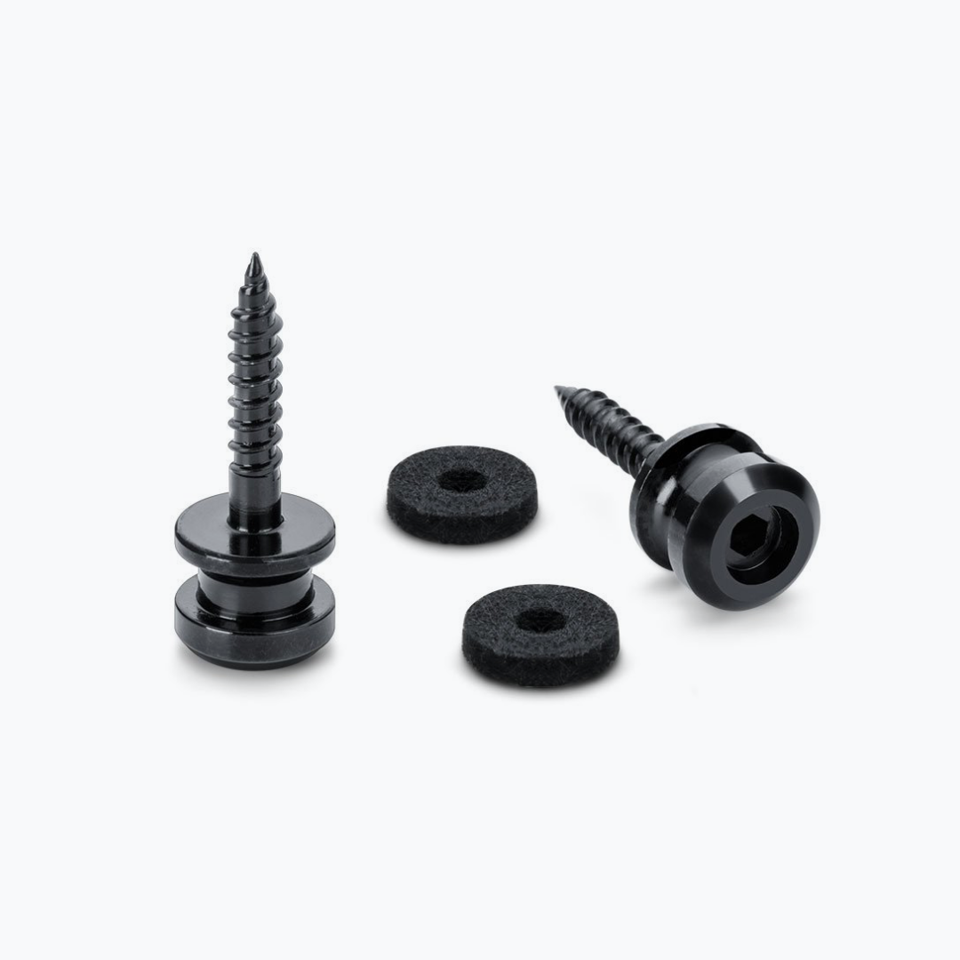 Allparts AP-0683-003 Schaller S-Locks Black Strap Buttons, 2 pcs