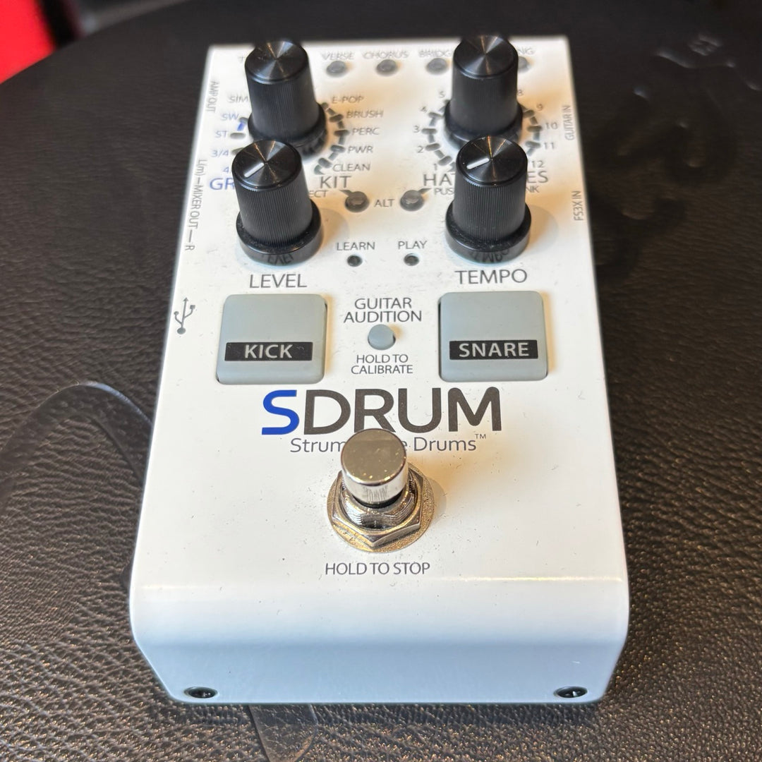 Digitech - SDRUM Strummable Drums Pedal w/ Box & Power Supply - USED