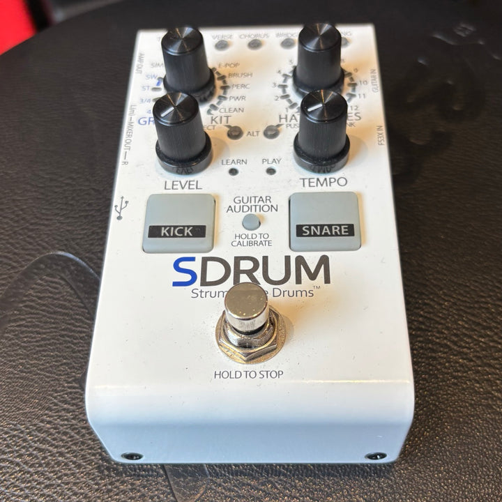 Digitech - SDRUM Strummable Drums Pedal w/ Box & Power Supply - USED