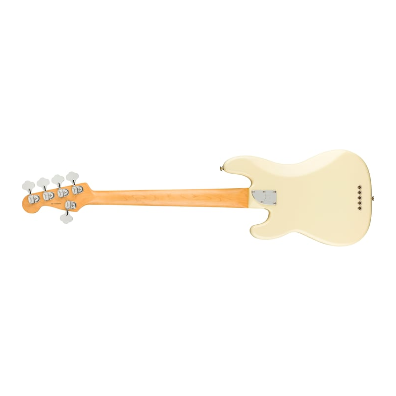 Fender American Professional II Precision Bass V Rosewood Fingerboard Electric Bass Guitar - Olympic White