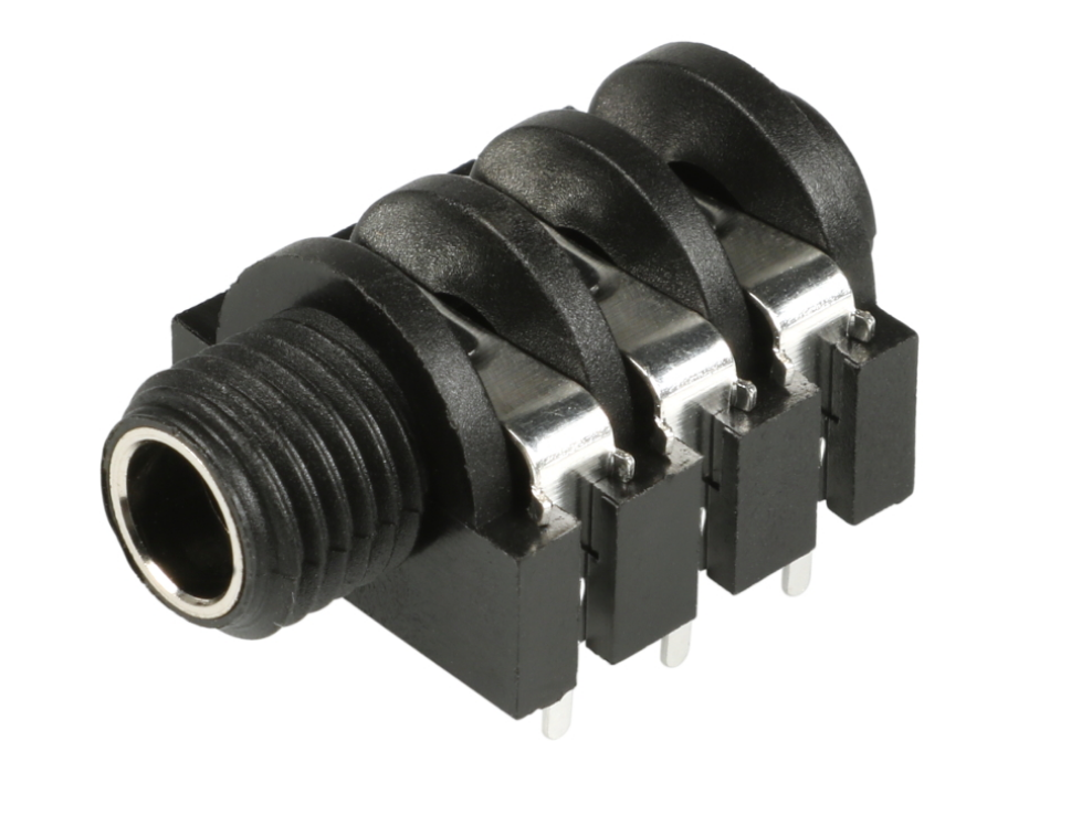 LINE 6 JACK 1/4″ TRS 6 PIN PCB MT HORIZ 21-00-6616